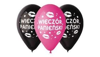 balony napełniane helem - wieczór panieński